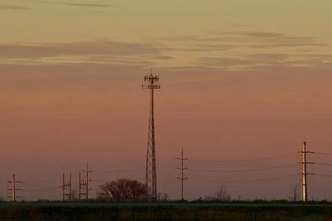 Sunset Towers Stock Photos