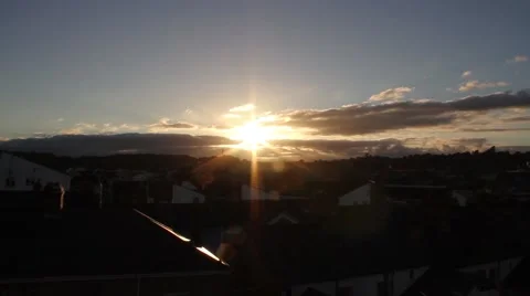 Sunset town, wide 動画素材 41446559