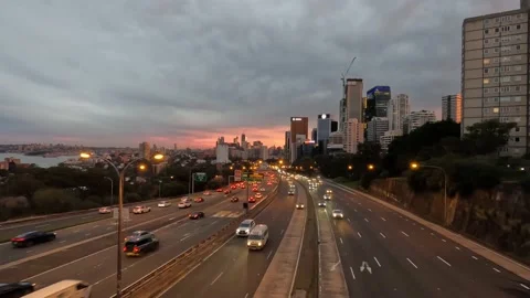 Sunset Traffic Stock Footage 201325333