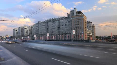 Sunset traffic timelapse 스톡 동영상 12319750