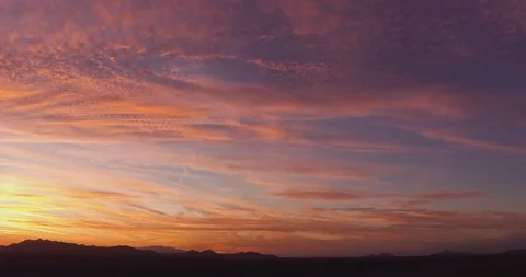 Sunset at the Trailer Park Stock Footage 119841635