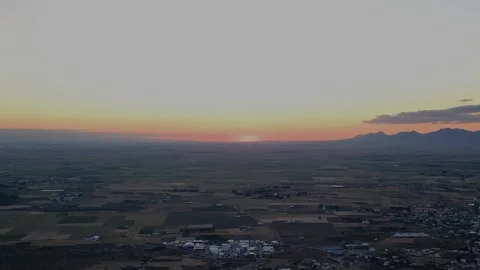 Sunset Transitions Over Rural Landscape – Time-lapse Stock Footage 308424488