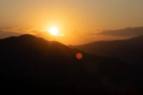 Sunset in Transylvania. Stock Photos