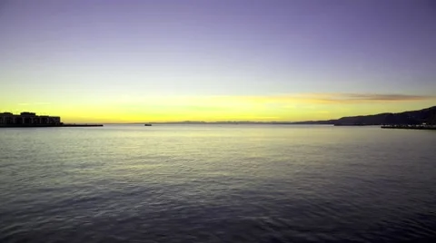 Sunset in  Trieste Stock Footage 67097568