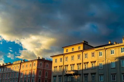 Sunset in Trieste Stock Photos