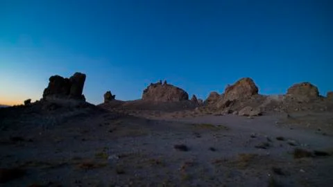 Sunset at Trona Pinnacles Stock Photos