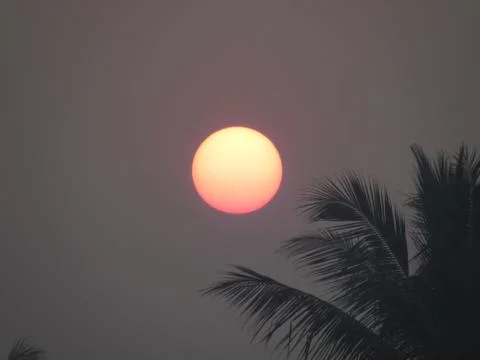Sunset tropical beach Stockfoto's
