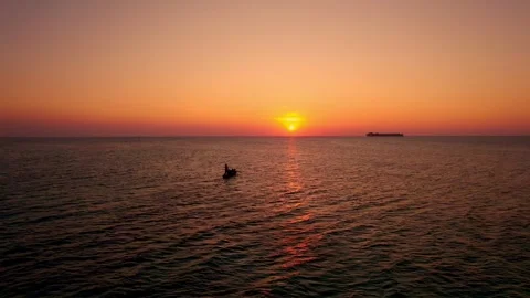 Sunset in the tropical islands Stock Footage 302952524