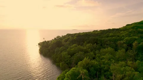 Sunset in the tropical islands Stock Footage 302998877
