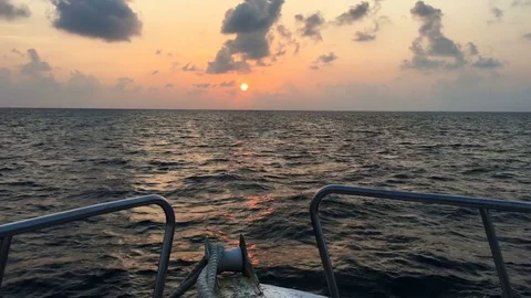 Sunset on tropical Maldives Stock Footage 76149827