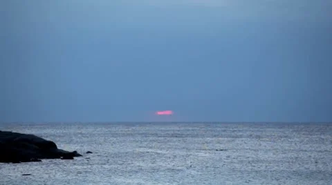 Sunset in Tropical Paradise, Beautiful Kata Beach in Phuket Island, Thailand Stock Footage