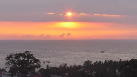 Sunset in the tropics Stock Footage 112660880