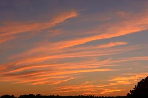 Sunset in the tropics Stockfoto's