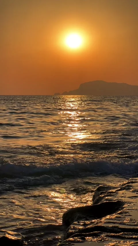 Sunset in Turkey, Alanya.  Stock Footage 288568055
