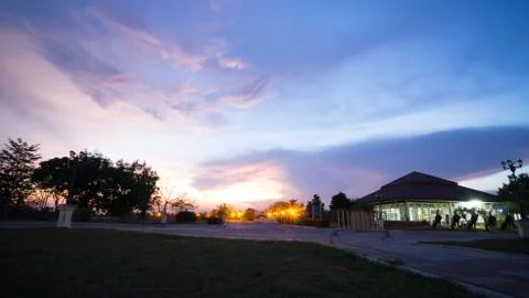 Sunset twilight 스톡 사진