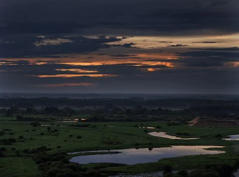 Sunset twilight Stock Photos