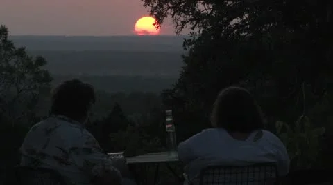 Sunset for two Stock Footage 10572136