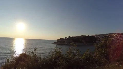 Sunset in Ulcinj, Montenegro | Timelapse Stock Footage 81611220