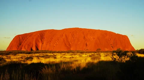 Sunset uluru time lapse HD Stock Footage 51856889