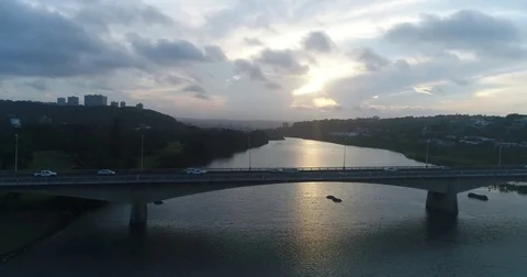 Sunset Umgeni River Stock Footage 75715994