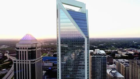 Sunset Uptown Charlotte 스톡 동영상 130860277