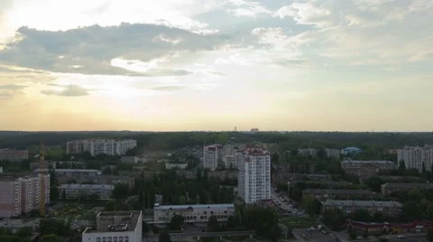 Sunset Uptown Stock Footage 8624622