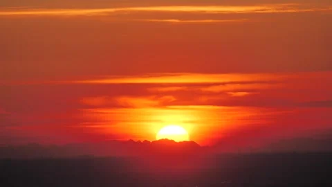 Sunset from Valcava Stock Footage 264580970