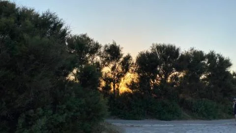 Sunset in Valencia Stock Photos