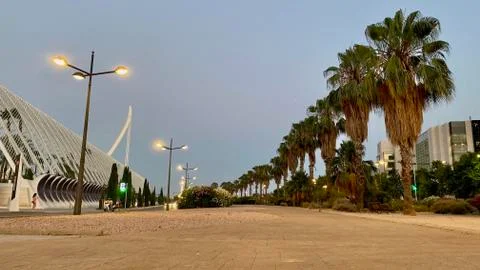 Sunset in Valencia Stock Photos