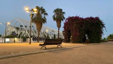 Sunset in Valencia Stock Photos