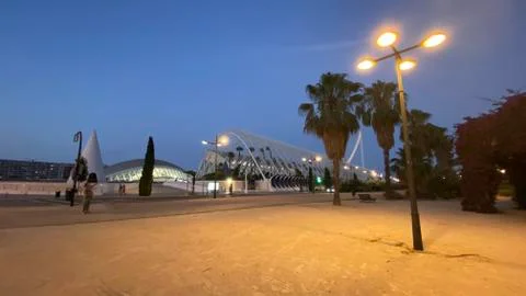 Sunset in Valencia Stock Photos