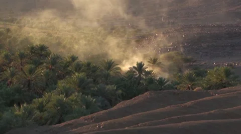 Sunset on the valley of Dades in Morocco 库存影片 52930114
