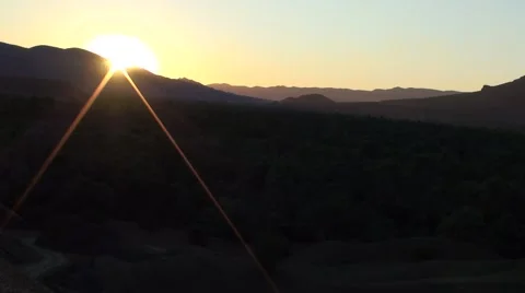 Sunset on the valley of Dades in Morocco Stock Footage 52932839