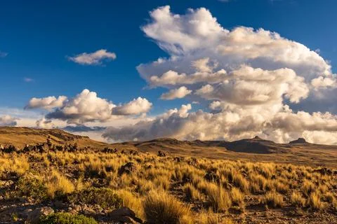 Sunset valley Foto stock