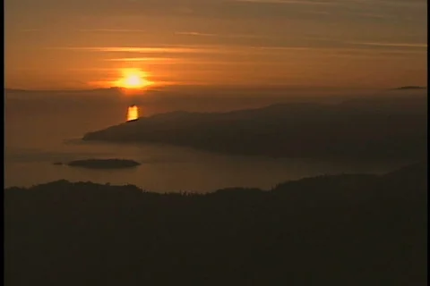 Sunset in Vancouver Stock Footage