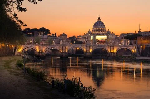 Sunset on Vatican City Stock Photos