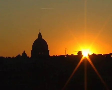 Sunset - vatican 스톡 동영상 63646