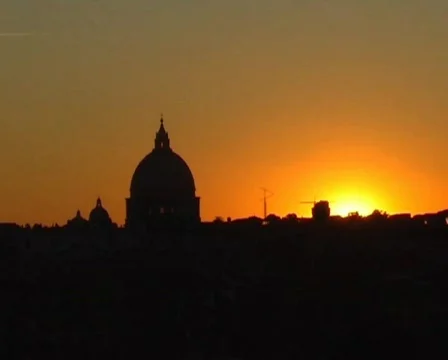 Sunset vatican Stock Footage 63665