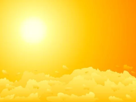 Sunset vector Stock Illustration