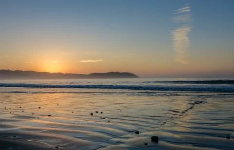 Sunset in Venao Beach Stock Photos