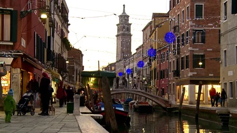Sunset in Venice Stock Footage 78059709