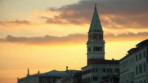 Sunset in Venice, Italy Stock Footage 70333827