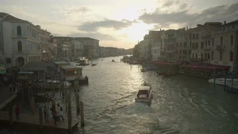 Sunset in Venice, Italy Stock Footage 148628484