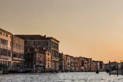 Sunset in Venice Stock Photos