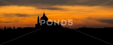 Sunset in Venice Stock Photos