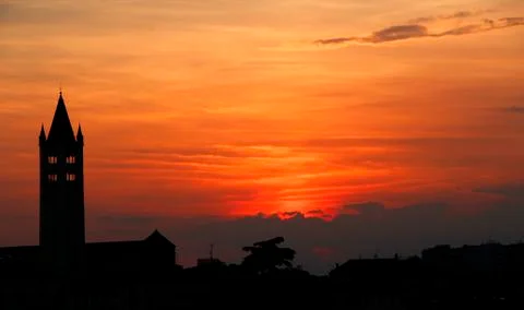 Sunset in Verona Stock Photos