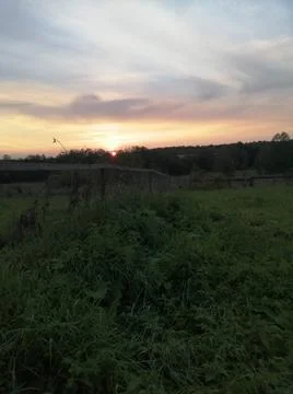 The sunset is very beautiful 스톡 사진