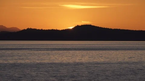 Sunset in Victoria BC Stock Footage 121773127