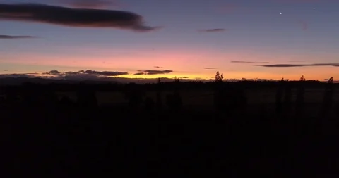 Sunset - Victoria, Chile Stock Footage 124856621