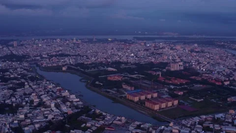 Sunset Viet Nam Can Tho University Video stock 232370133